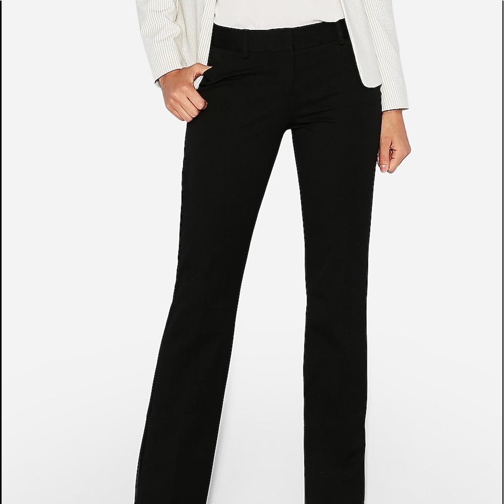 Express Black Editor Slacks